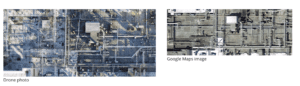 Google images vs drone