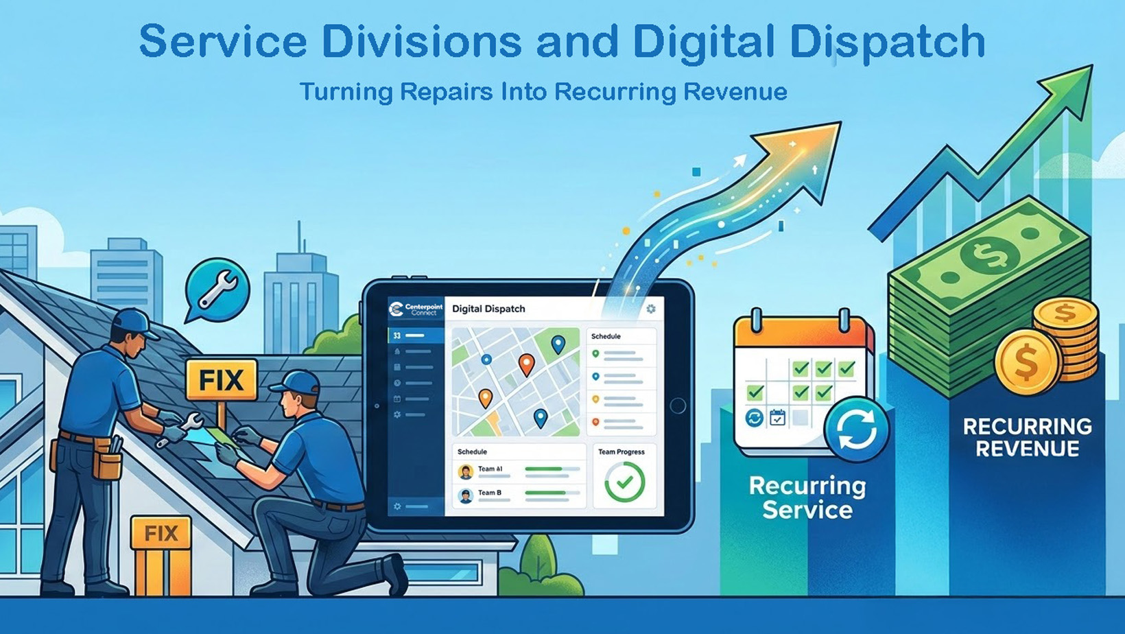 Roofing service division turning repairs into recurring revenue