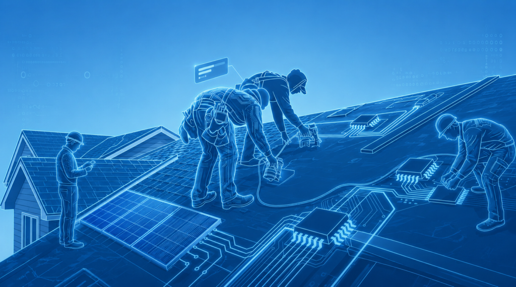 Roofing crew successful software adoption